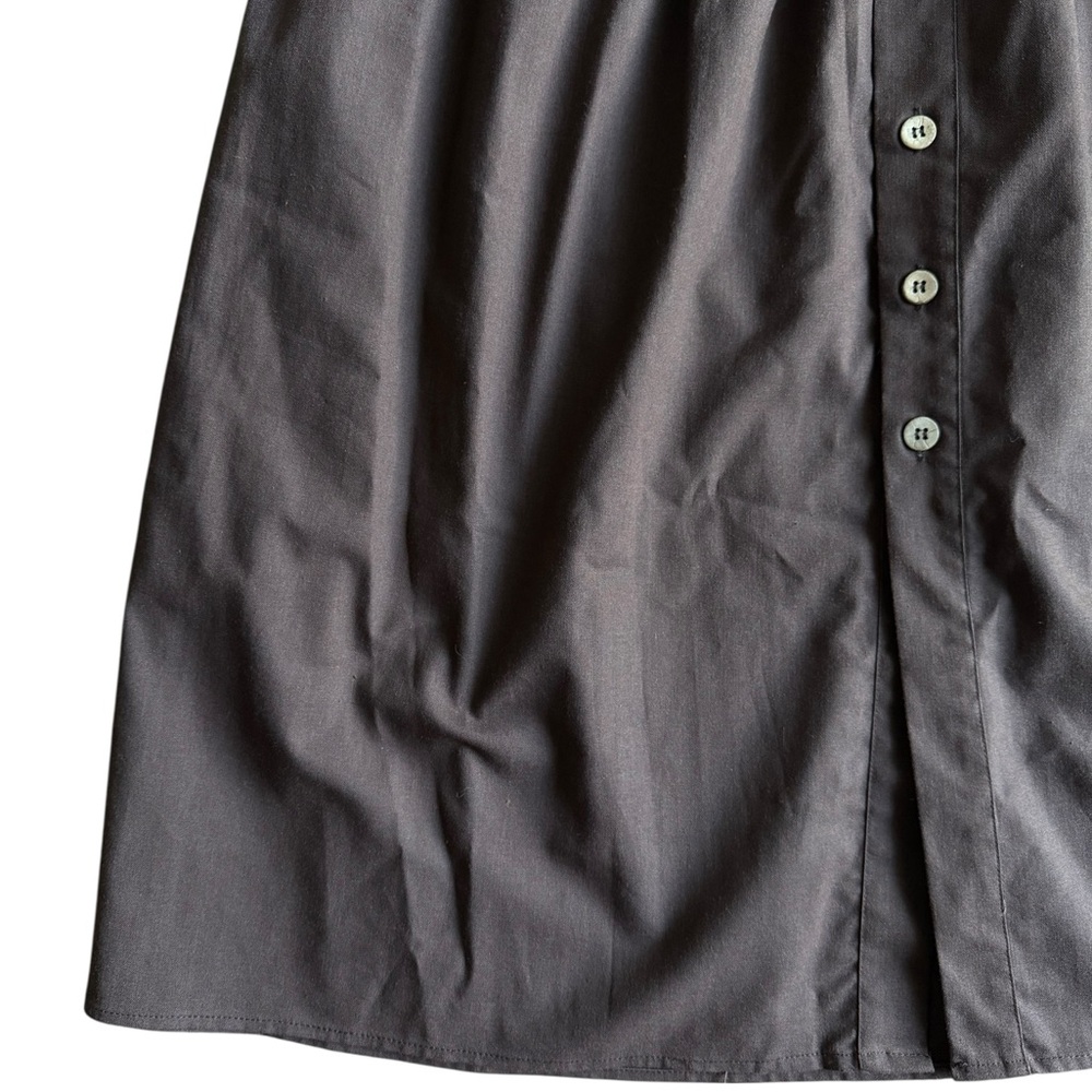 Böhme drop waist A-line skirt linen blend large - Picture 3 of 8